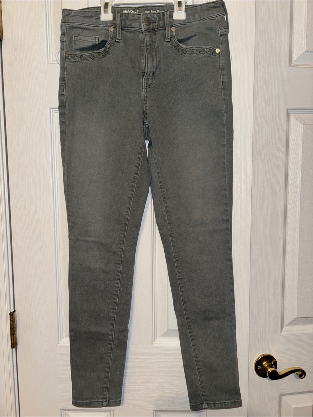 Mossimo High Rise Skinny Jeans Waist 29 Sage Green Like New